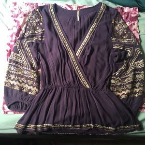 Free People Embroidered Top SOLD